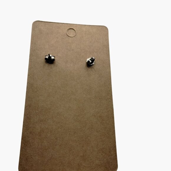 Silver Tone Dangling Circle Earrings - Picture 5 of 5